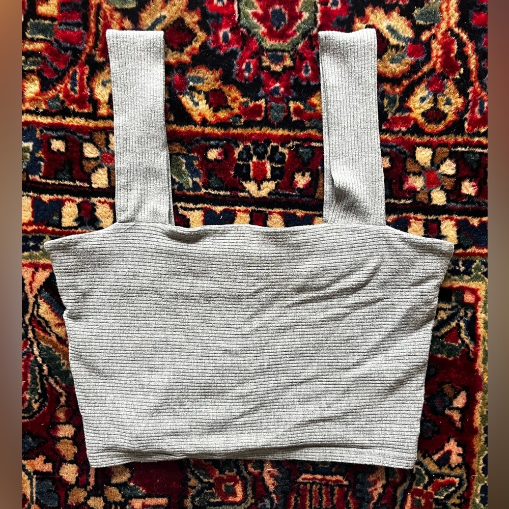 Free People stretchy ribbed crop